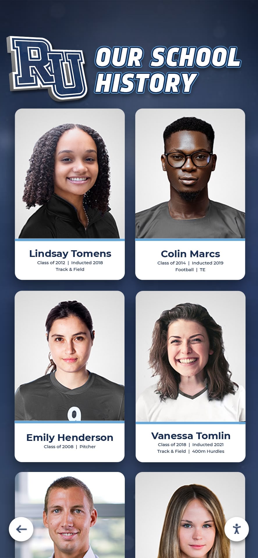 Showcasing student achievement across multiple years Student recognition display